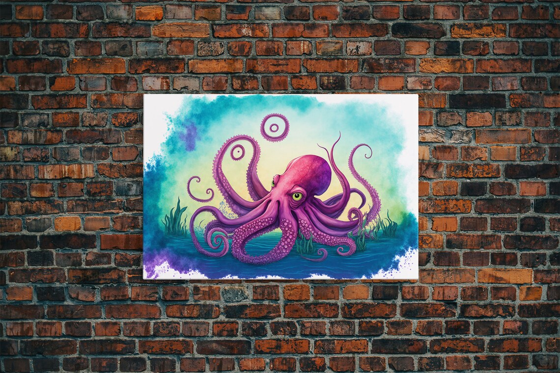 Octopus Art Animal Prints Framed Print Ocean Themed Wall Art