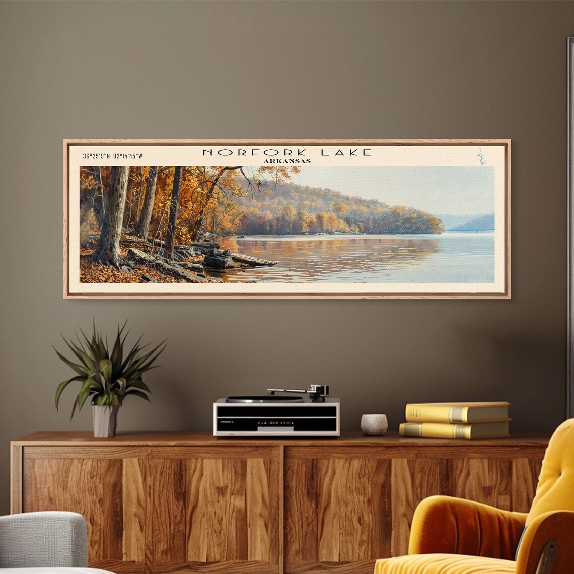 Norfork Lake Arkansas Travel Poster, Landscape Print - Image 5
