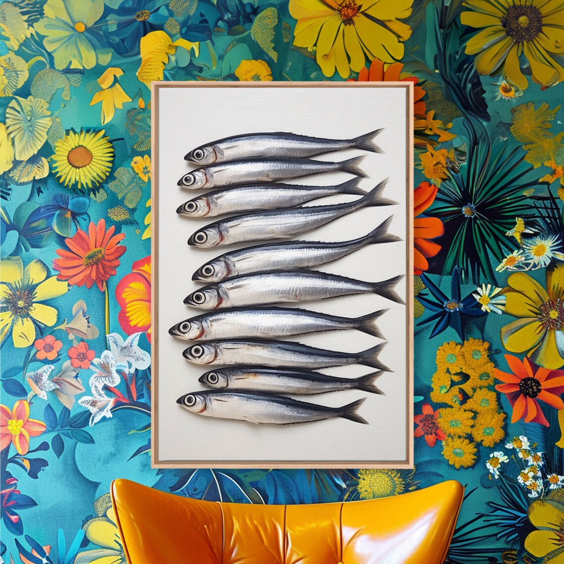 Sardines Still Life Art Print, French Kitchen Decor - Image 3