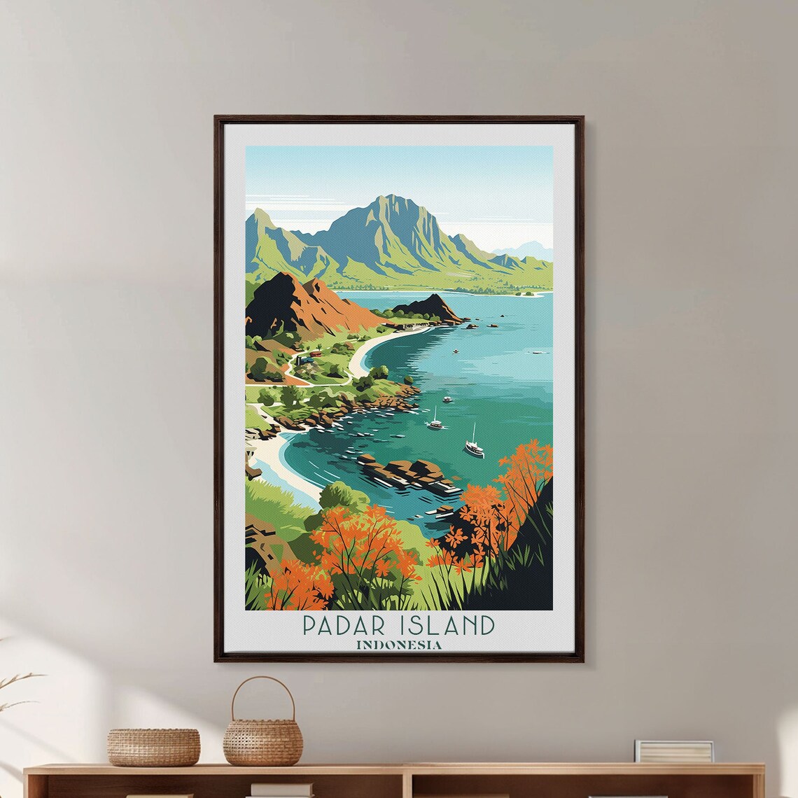 Padar Island Indonesia Travel Poster, Indonesia - Image 3