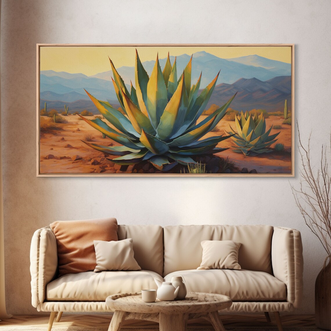 Agave Desert Southwestern Landscape Art Print - Image 4
