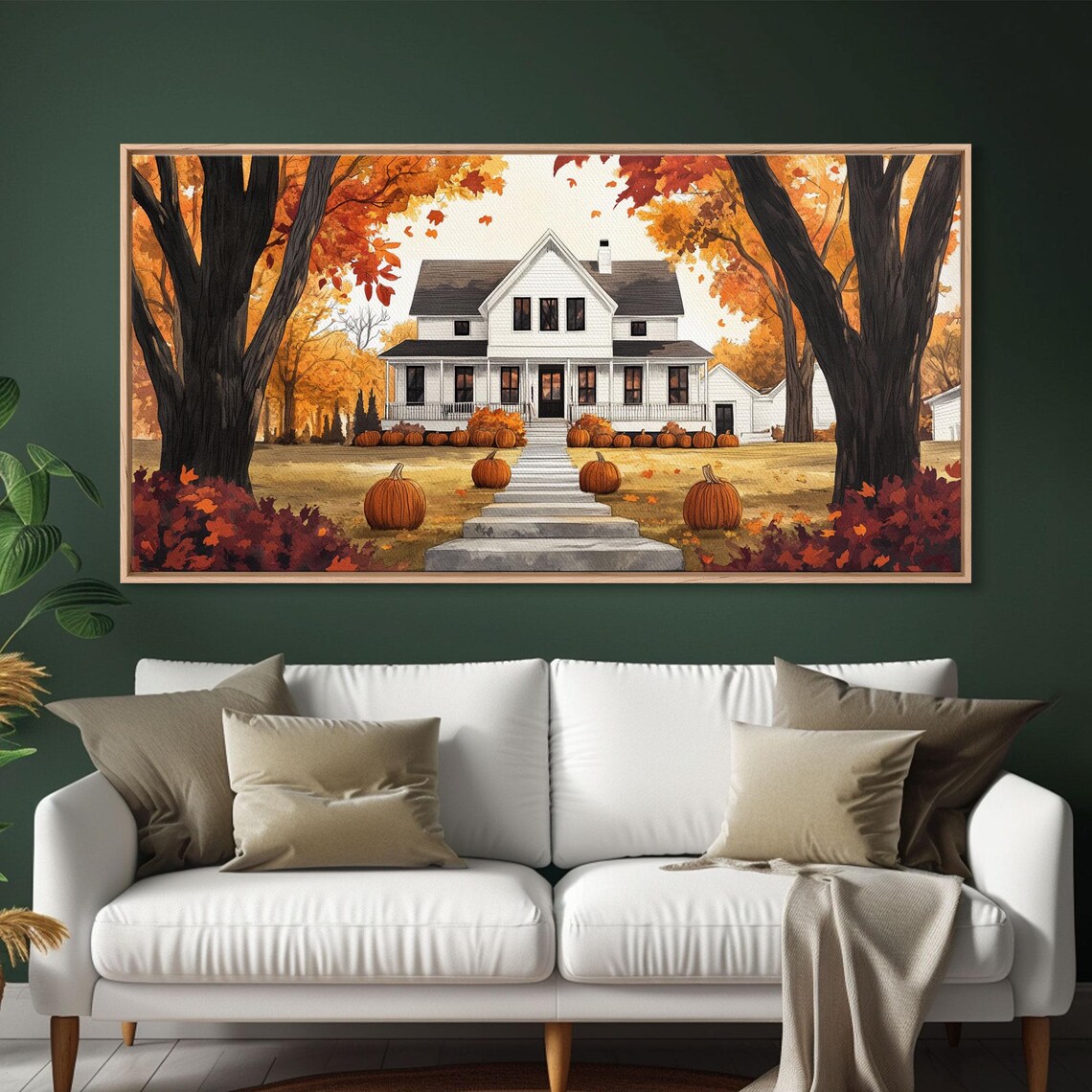 Fall Farmhouse Pumpkin Decor Autumn Country Home Seasonal Wall Art Poster - Image 6