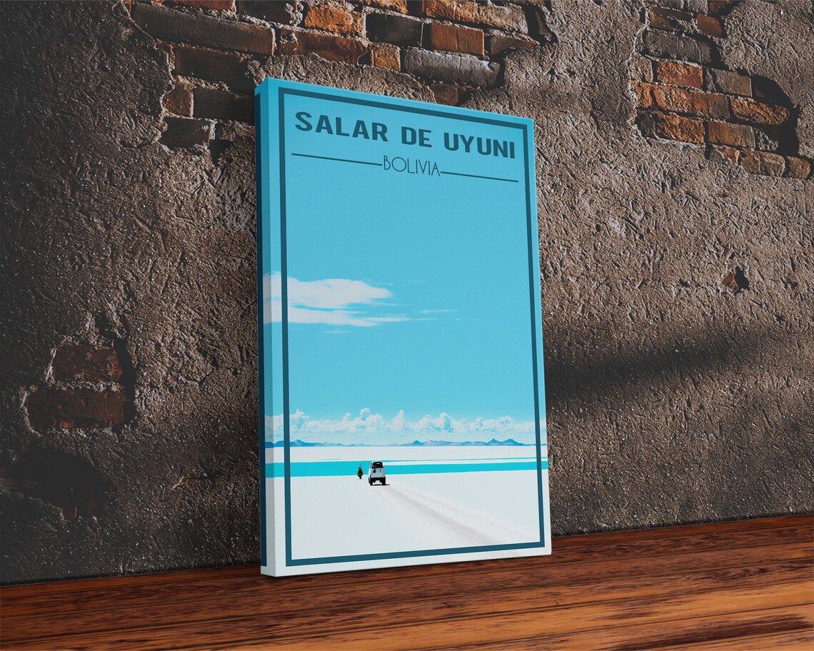 Salar De Uyuni Wall Art Bolivia Poster South America Wall Print Travel Wall Print Travel Poster Travel Wall Art Wall Print - Image 2