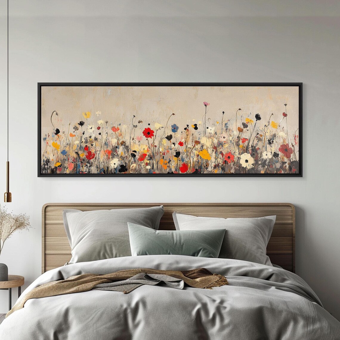 Muted Wildflowers On Cream Background Soft Meadow Floral Poster - Image 6