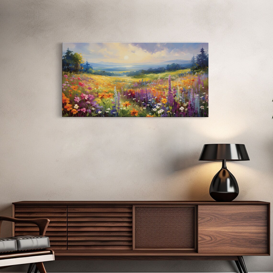 The Meadow Landscape Art Print, Guest Room Decor - Image 5