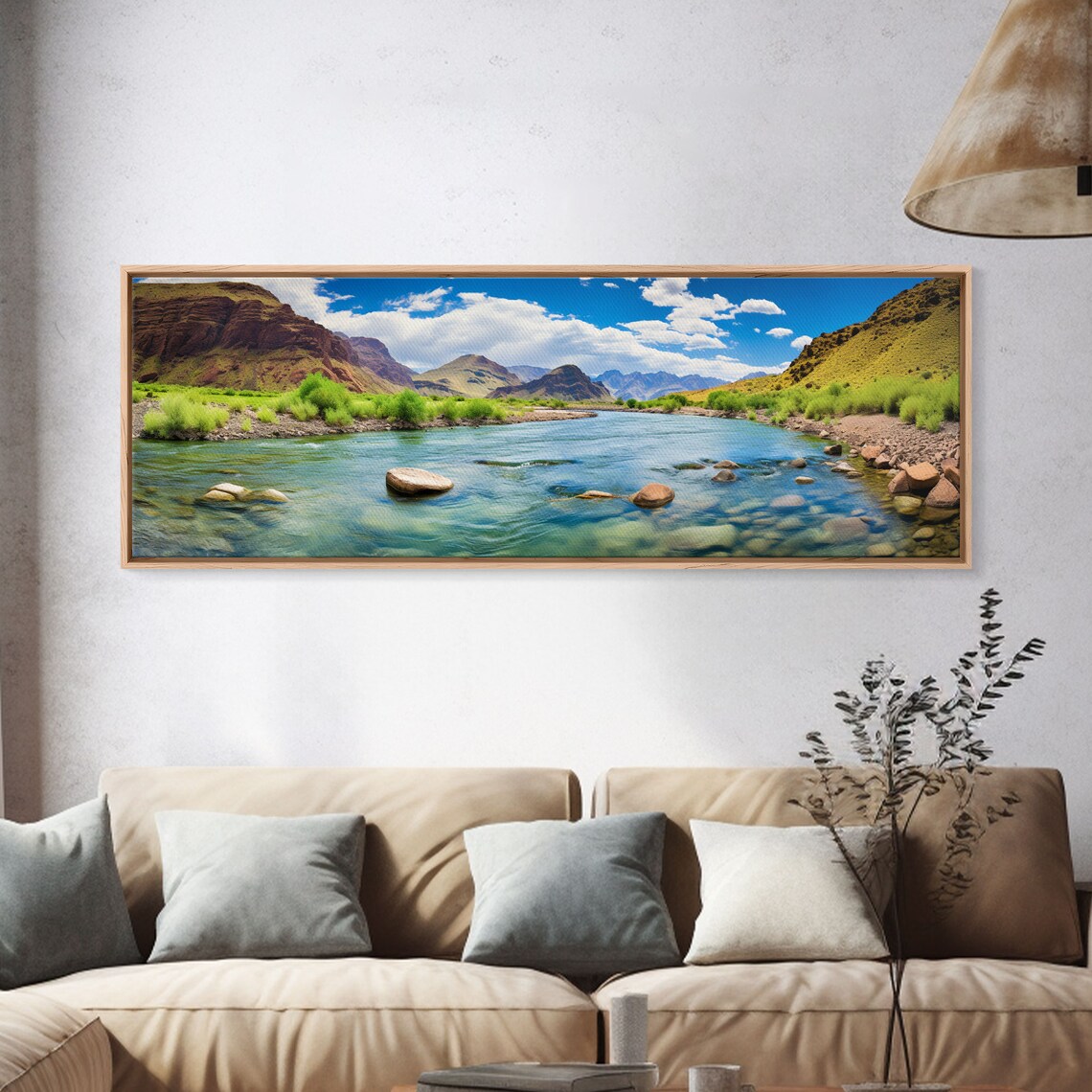 Colorado River Panoramic Landscape Art Print - Image 4