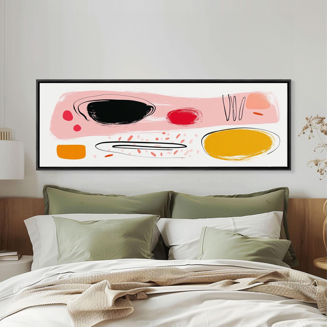 Meal For One Japanese Style Abstract Art Print - Image 4