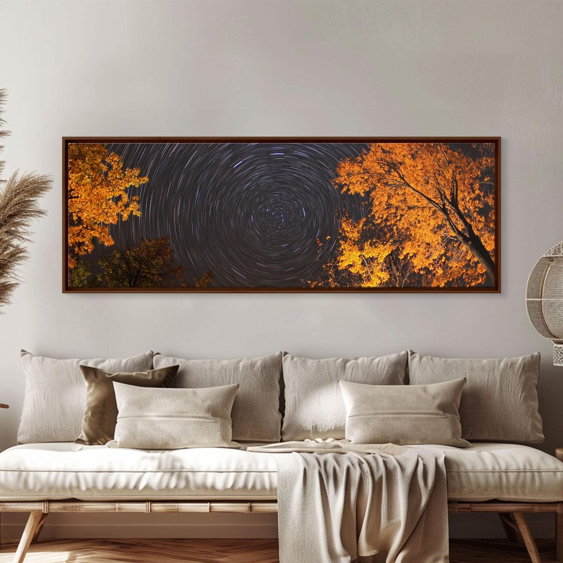 Time Lapse Photography Style Print Panoramic Wall Art Starry Night Sky Photo Print - Image 4