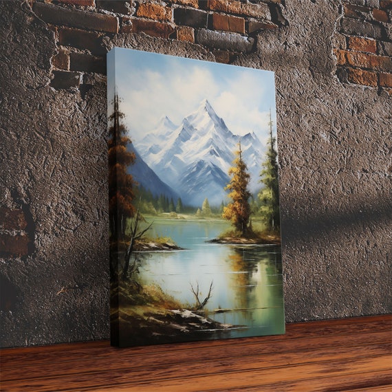 Lake Wall Art Mountains Wall Print Nature Landscape Print Print Wall Art Vertical Art Bedroom Prints Home Decor Prints