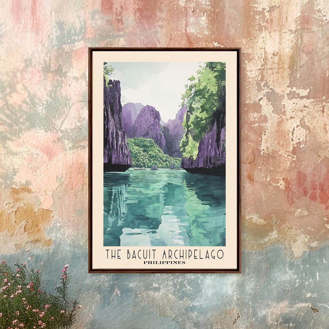 Bacuit Archipelago Philippines Limestone Cliffs Emerald Lagoon Poster - Image 4