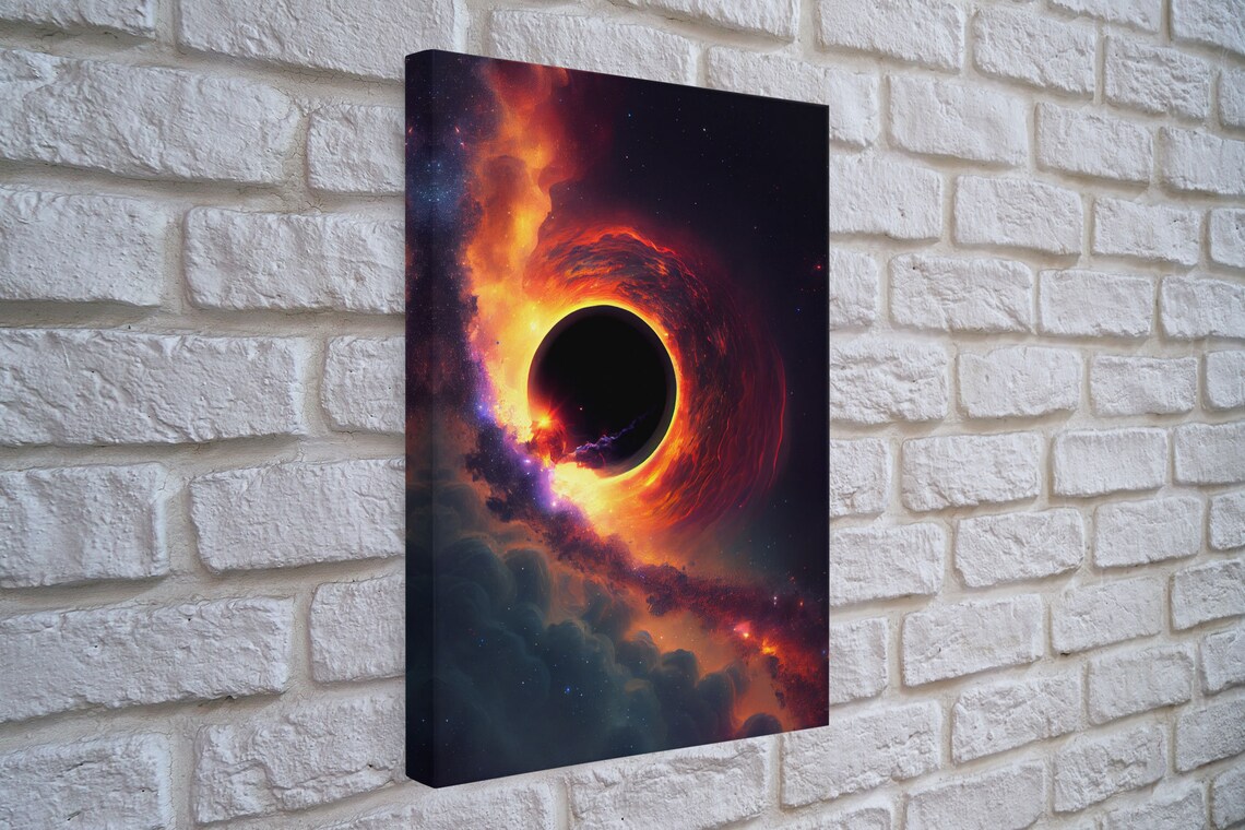 View Of A Black Hole, Space Sci-Fi Art Print