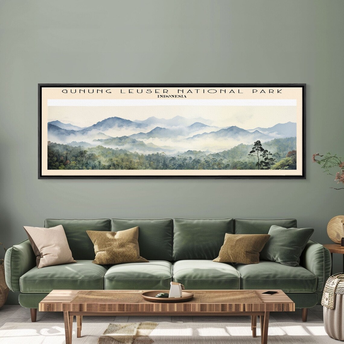 Gunung Leuser National Park Indonesia Misty Mountain Jungle Travel Poster - Image 5