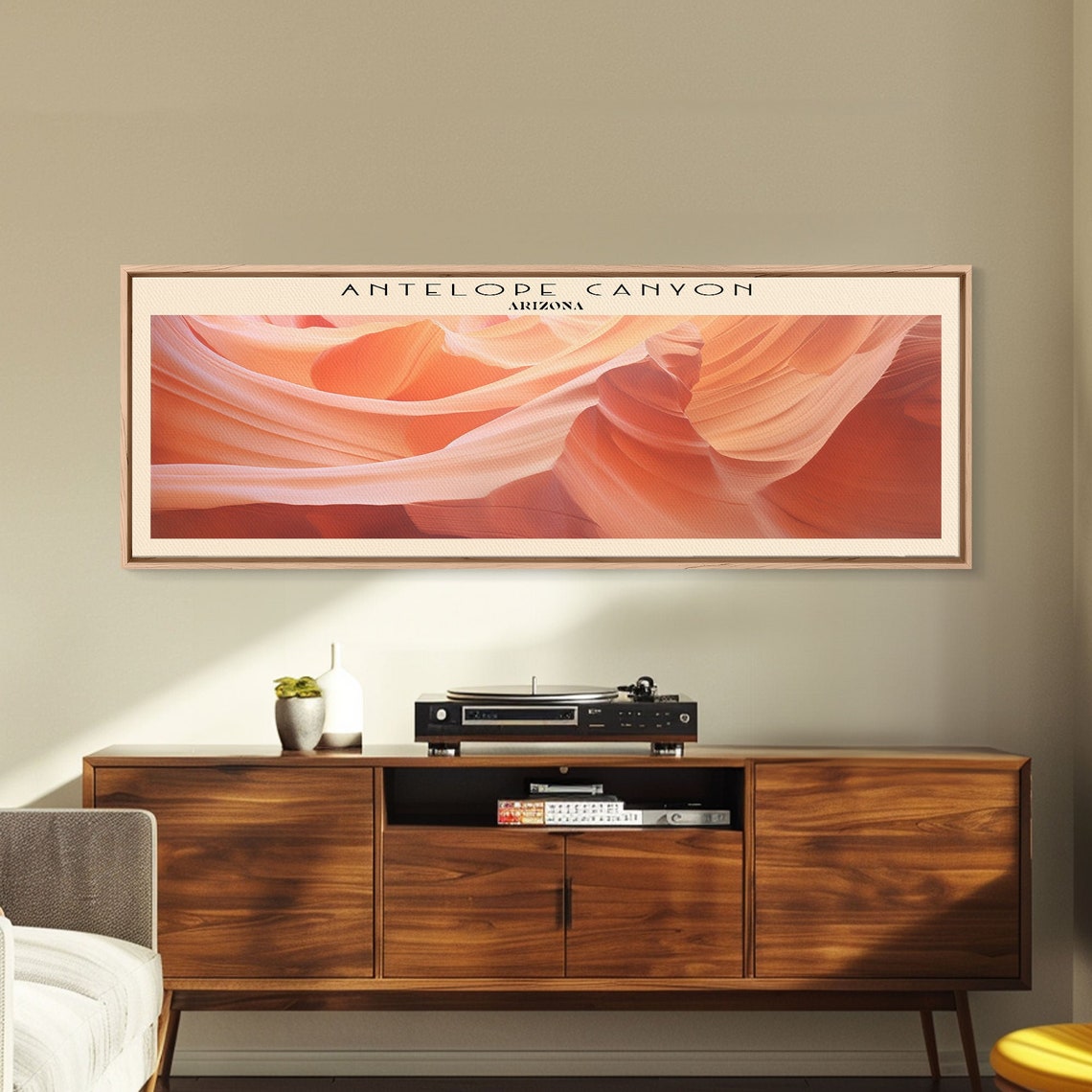Antelope Canyon Arizona Flowing Sandstone Curves Panoramic Poster