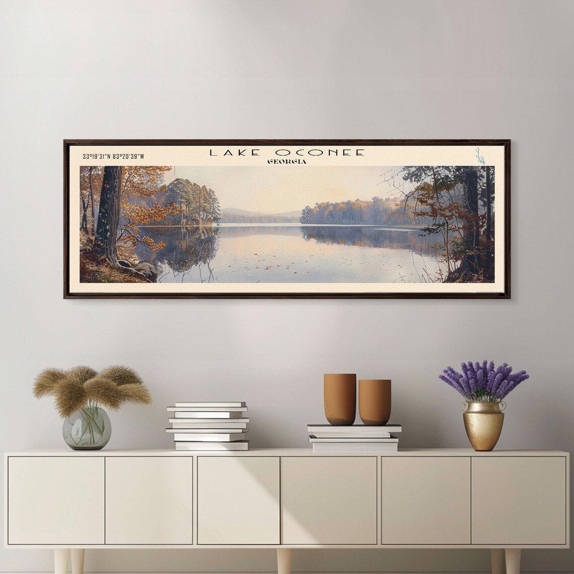 Lake Oconee Georgia Travel Poster, Serene Landscape - Image 2