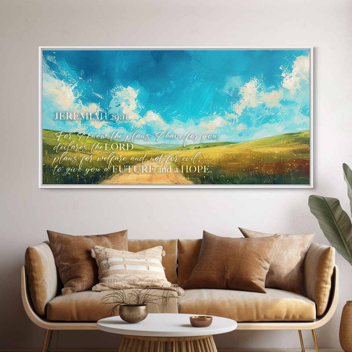 Jeremiah 2911 Bible Verse Decor Bible Verse Wall Art Framed Sign Wood Frame Wall Decor Inspirational Wall Art Scripture Art - Image 5
