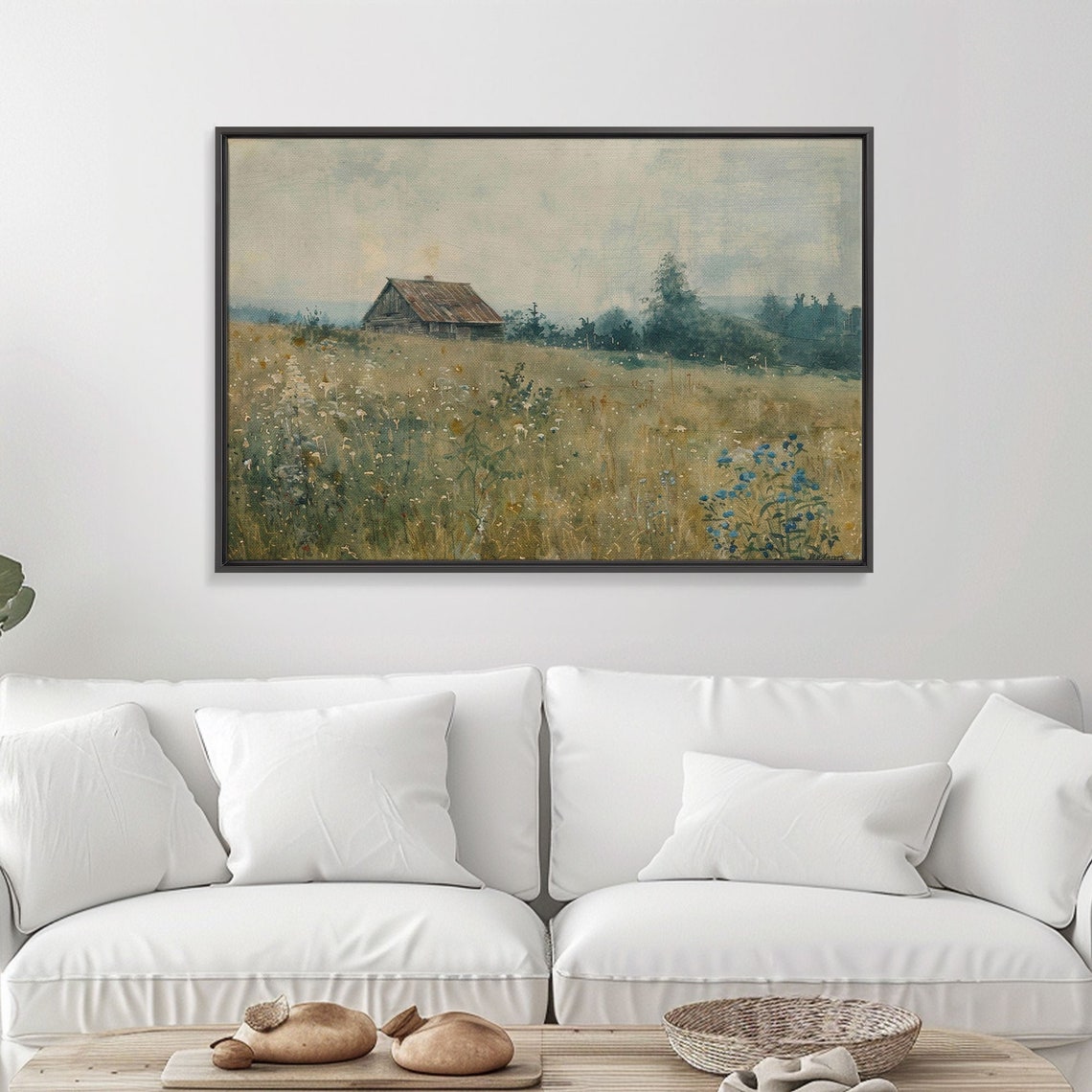Watercolor Painting Of An Abandoned Barn Beautiful Farmhouse Kitchen Decor Living Room Or Bedroom Wall Art Original Country Art - Image 3