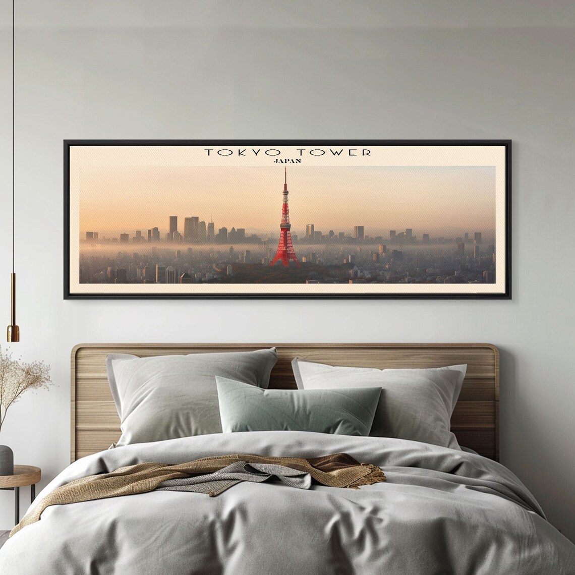 Tokyo Tower Japan City Skyline Sunrise Haze Panoramic Travel Poster - Image 4