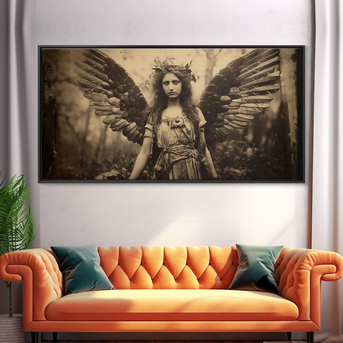 Guardian Angel Tintype, Religious Angel Art Print - Image 5