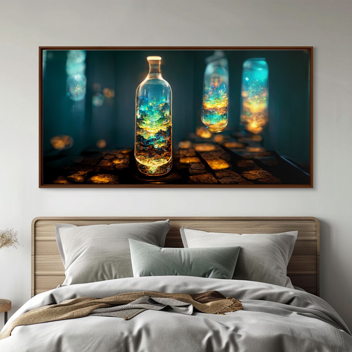 Miniature World In A Bottle, High Fantasy Art Print - Image 4