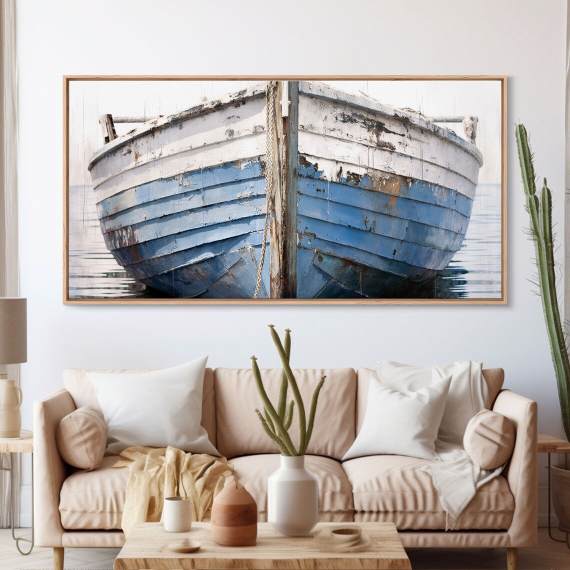 Old Wooden Ship Nautical Lakehouse Decor Art Print - Image 3