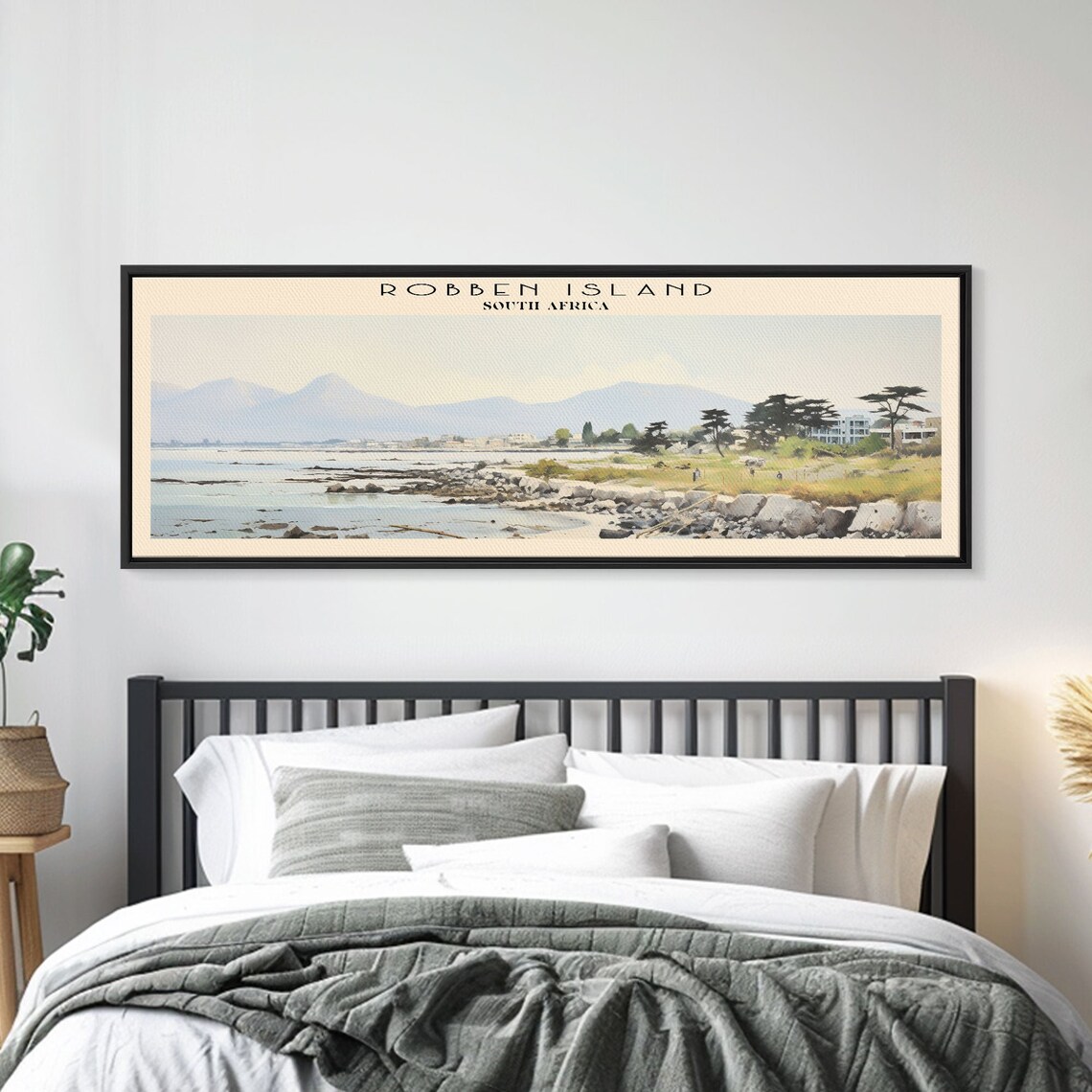 Robben Island South Africa Coastal Bay Shoreline Vintage Travel Poster - Image 5