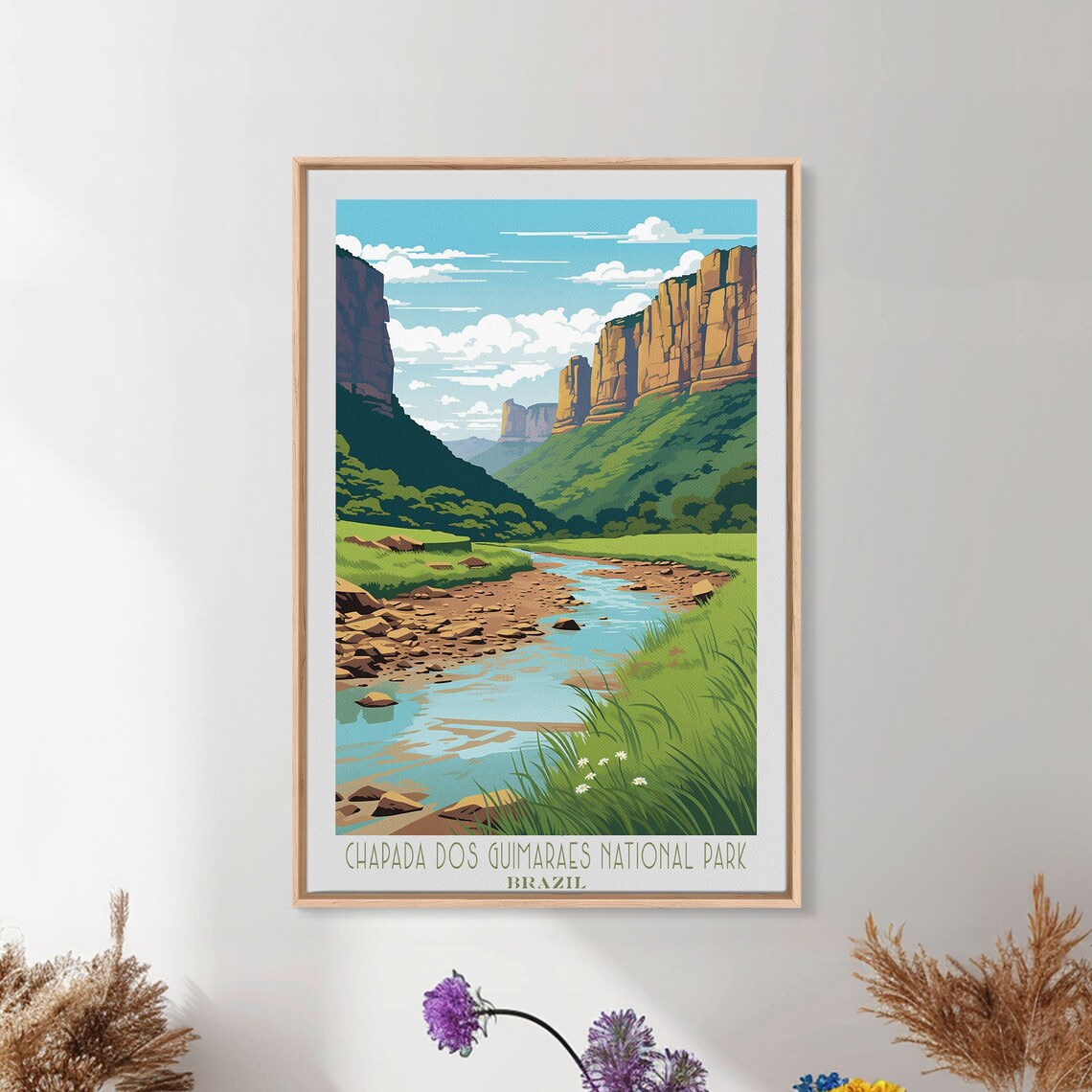 Chapada dos Guimaraes National Park Brazil Canyon River View Poster - Image 5