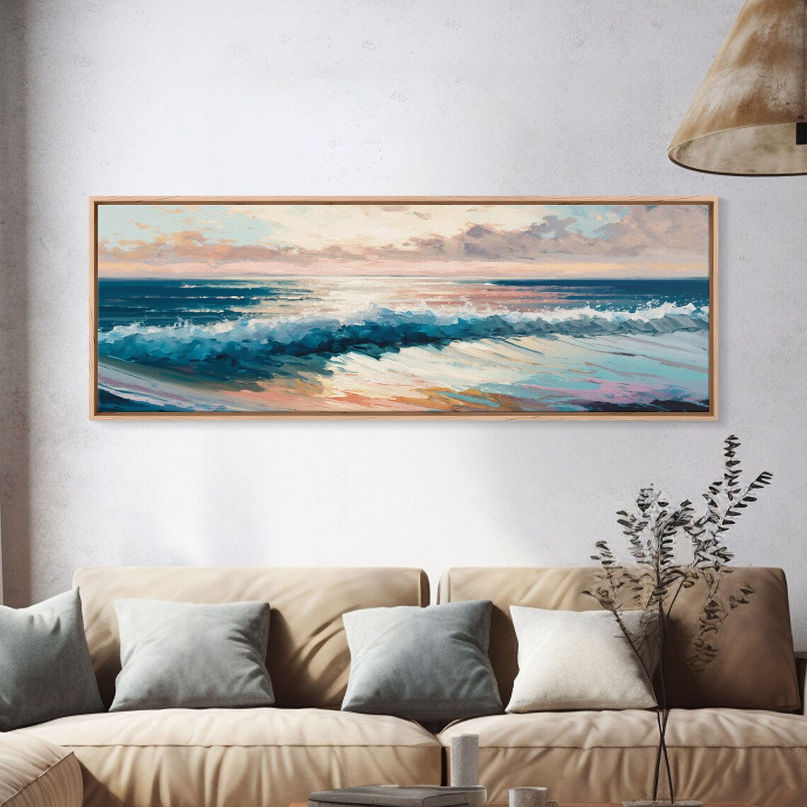 Ocean Beach Sea Landscape, Coastal Travel Poster - Image 4
