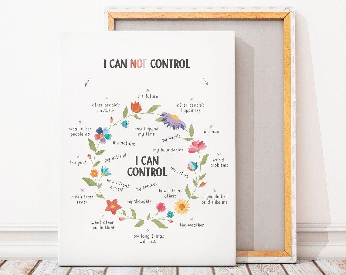 Things I Can Control Growth Mindset Art Print - Image 7