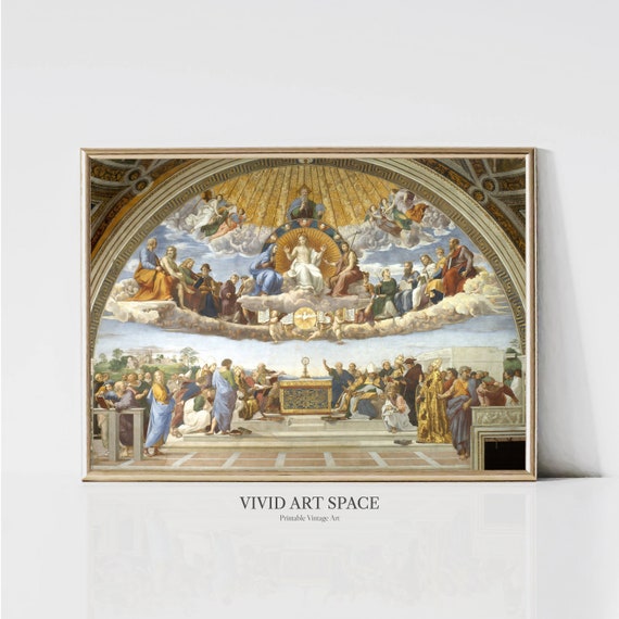 Raphael: Disputation Of The Holy Sacrament Art Print
