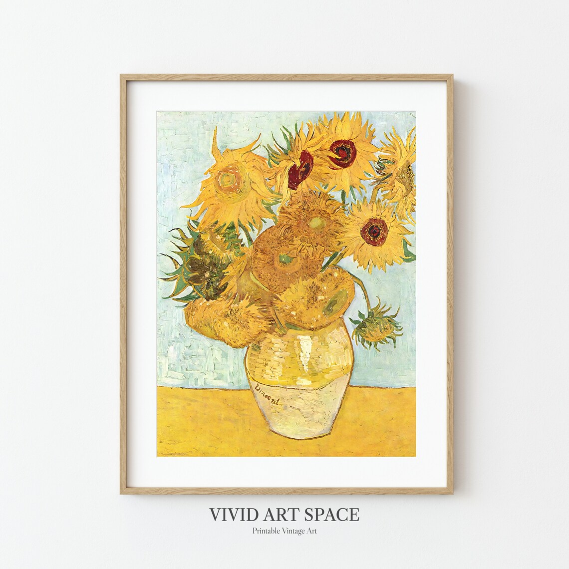Van Gogh Sunflowers Impressionist Floral Wall Print - Image 3