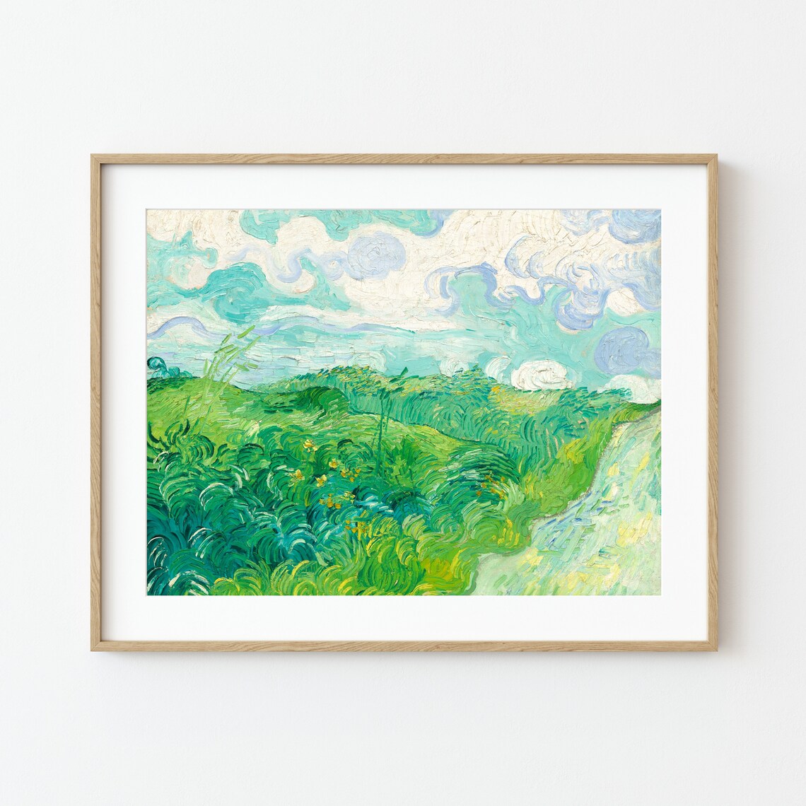 Vincent Van Gogh Green Wheat Field Art Print - Image 2