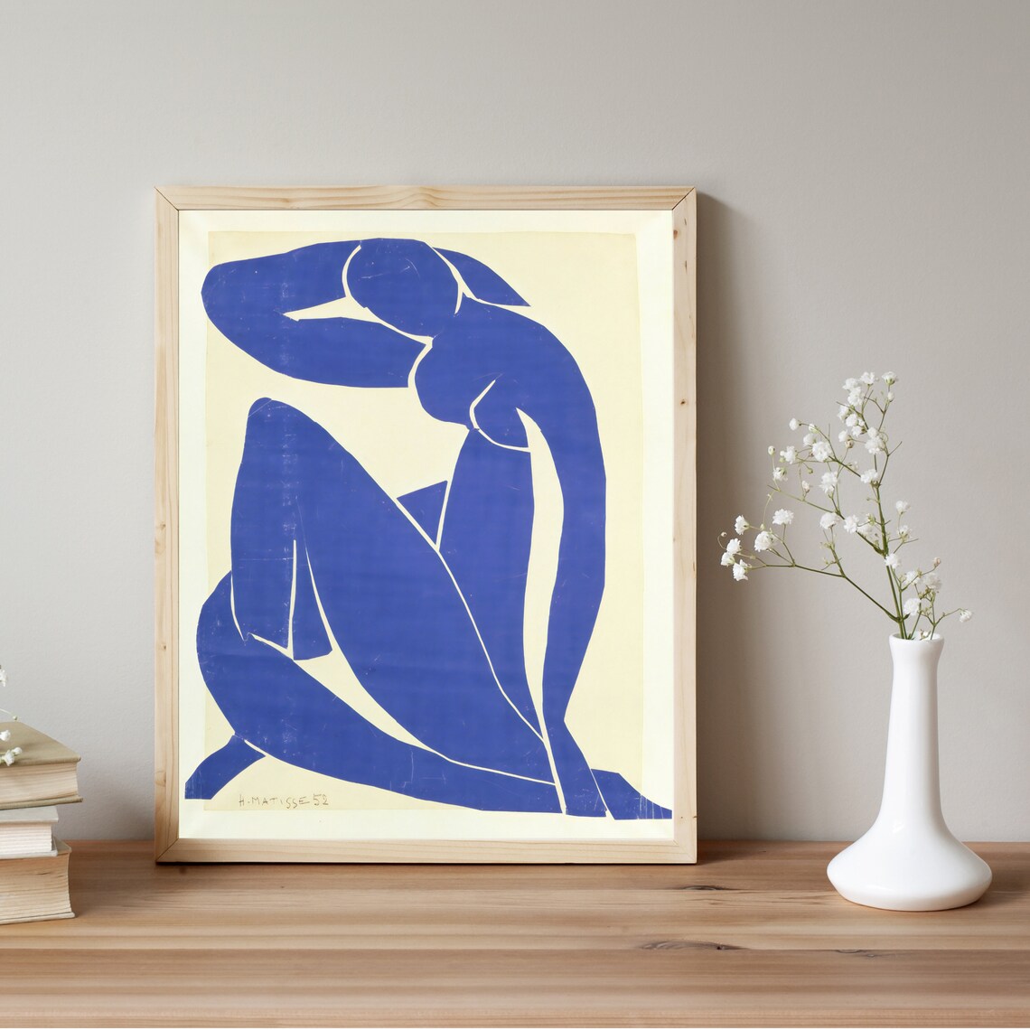 Henri Matisse Blue Nude II Ultramarine Cut-Out Modern Art Print - Image 2