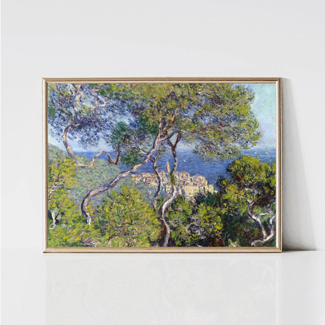 Claude Monet Italian Coastal Town Impressionist Art Print