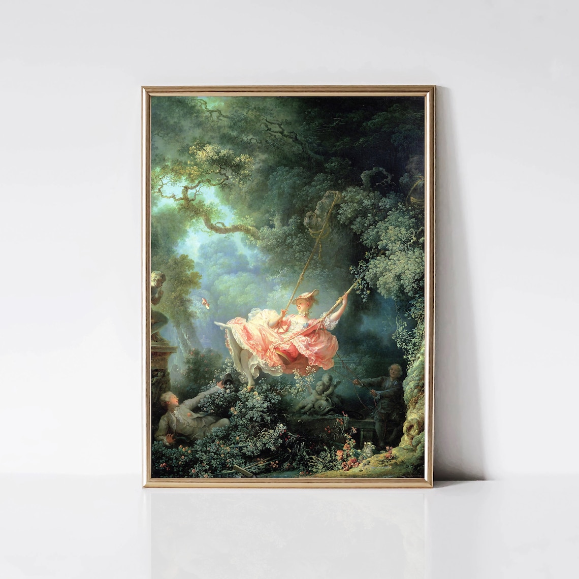 The Swing by Jean Fragonard Rococo Art Print
