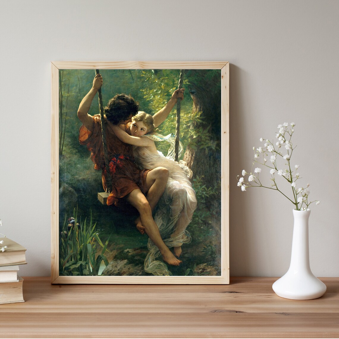Springtime by Pierre Auguste Cot, Vintage Portrait Print - Image 2