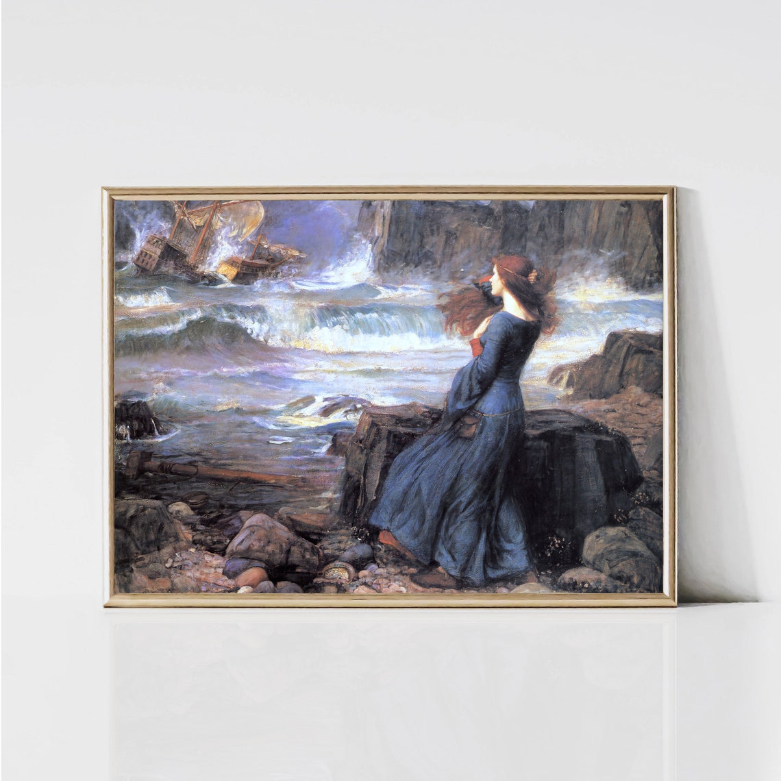 John William Waterhouse Miranda The Tempest Pre Raphaelite Art Print