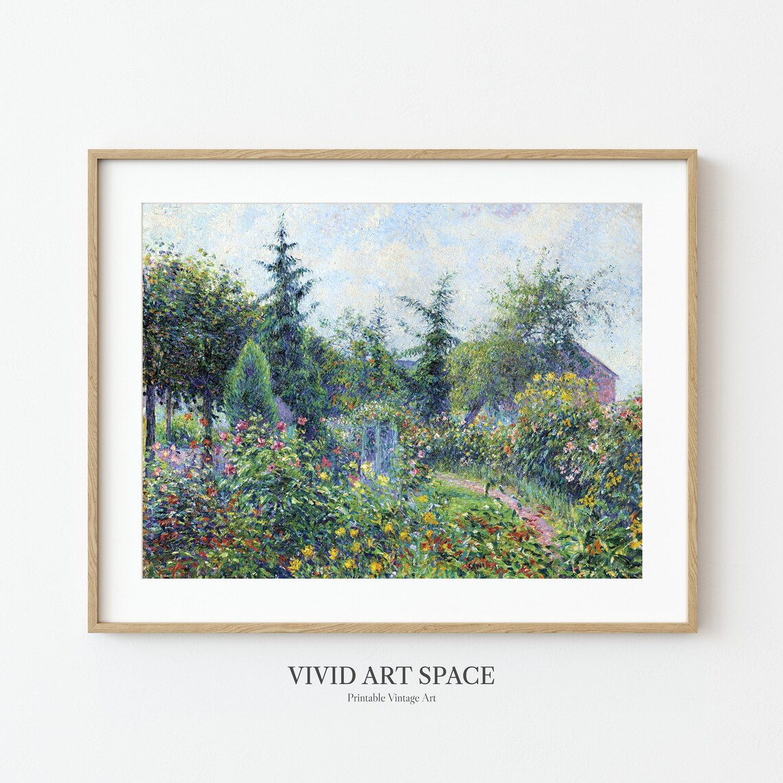 Pissarro-Inspired Garden and Chicken Coop Print - Image 3