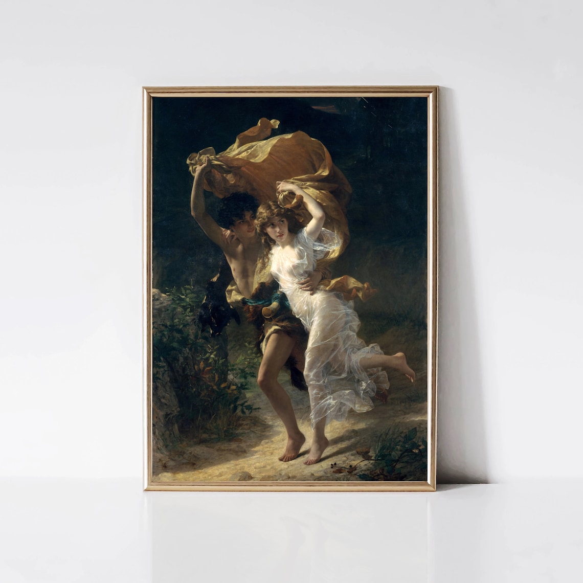 The Storm by Pierre-Auguste Cot, Vintage Art Print
