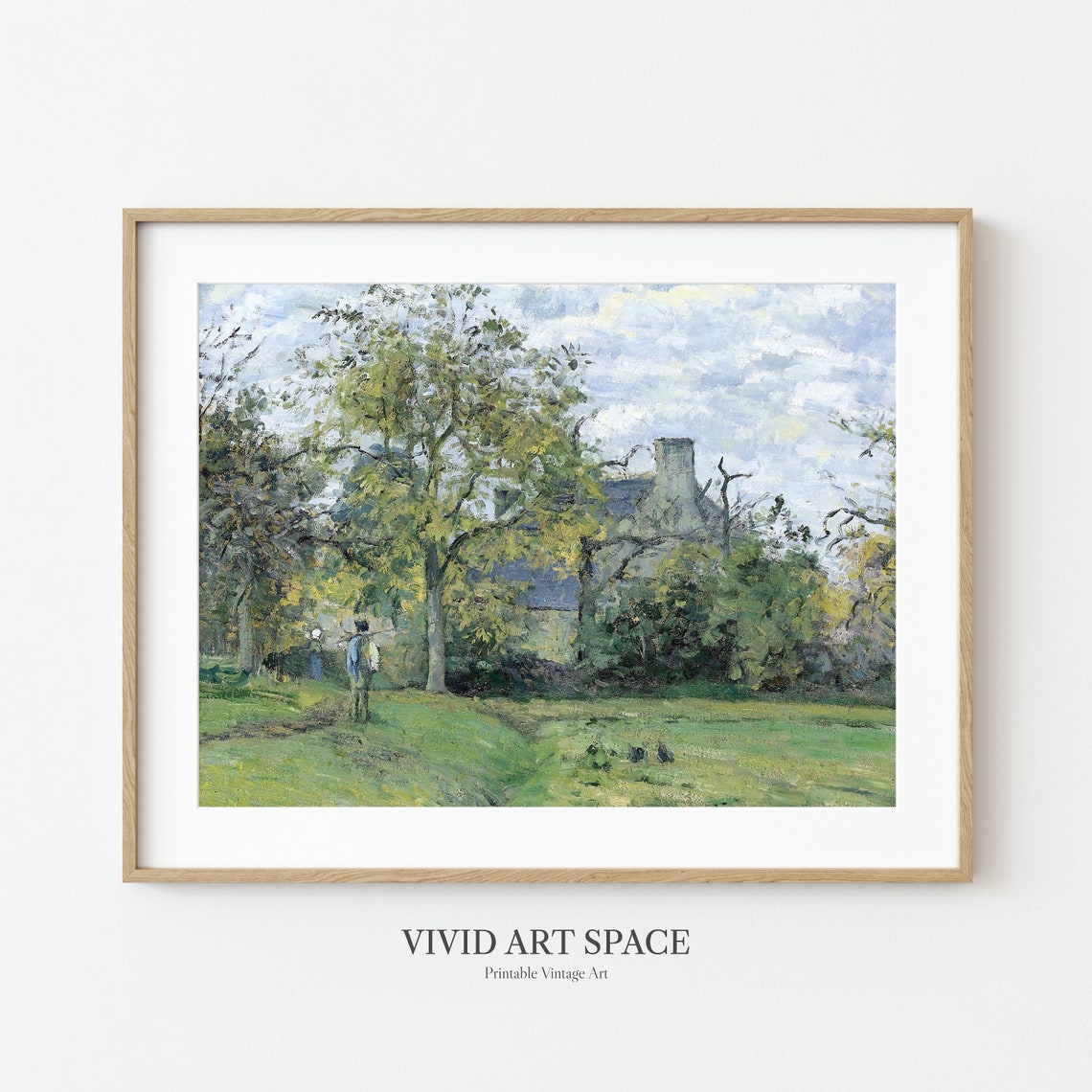 Camille Pissarro Cottage Landscape Trees Rustic Garden Art Print - Image 2
