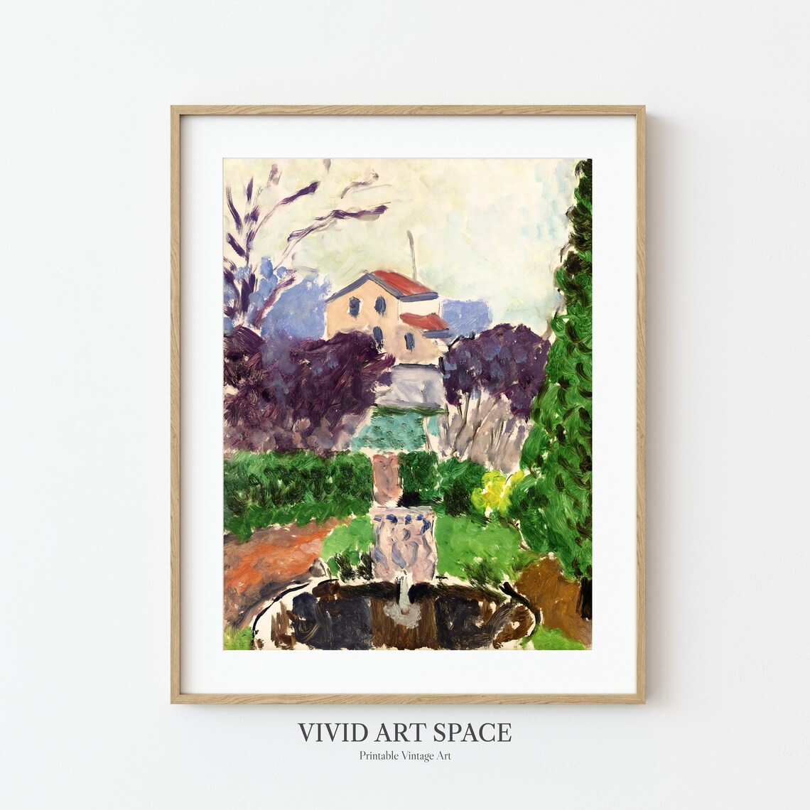 Henri Matisse The Artists Garden Fauvism Art Print - Image 3