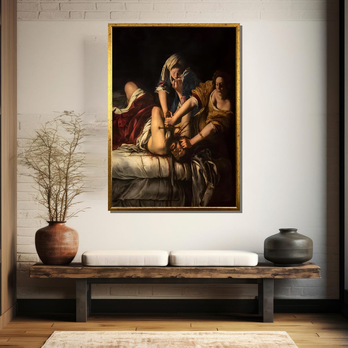 Artemisia Gentileschis Masterpiece Judith Slaying Holofernes Dramatic Painting Bold Historical Gift - Image 5
