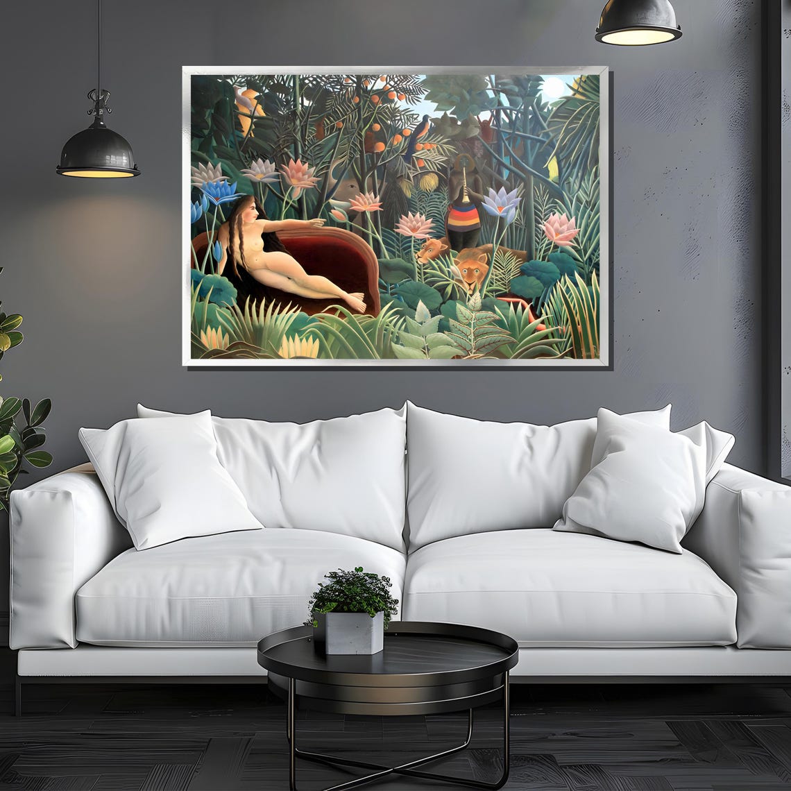 Henri Rousseaus The Dream Iconic Jungle Painting Symbolic And Mystical Art Gift For Nature And Surrealism Lovers - Image 3
