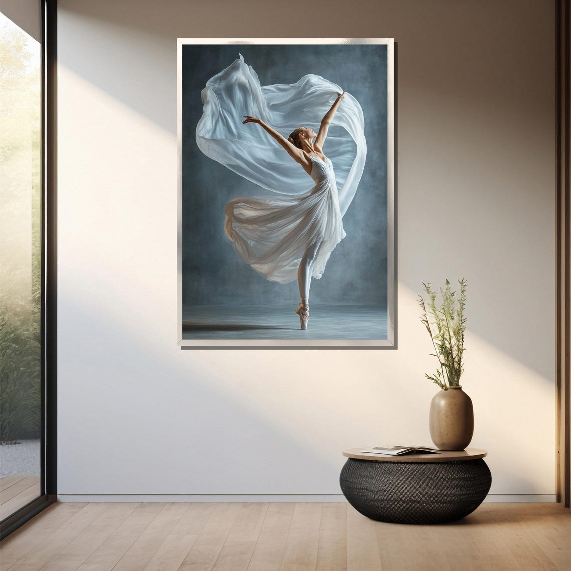 Elegant Ballerina Painting Graceful Dance Motion Artwork Gift For Ballet Lovers And Home Decor - Image 3