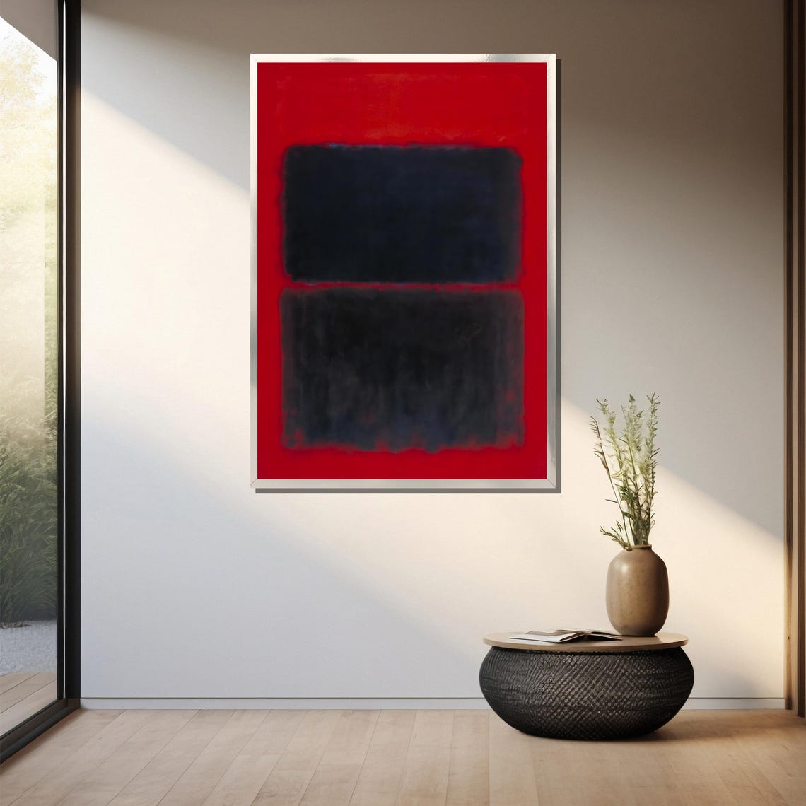 Mark Rothkos Light Red Over Black 1957 Bold Abstract Painting Gift For Modern Art Enthusiasts And Collectors - Image 3