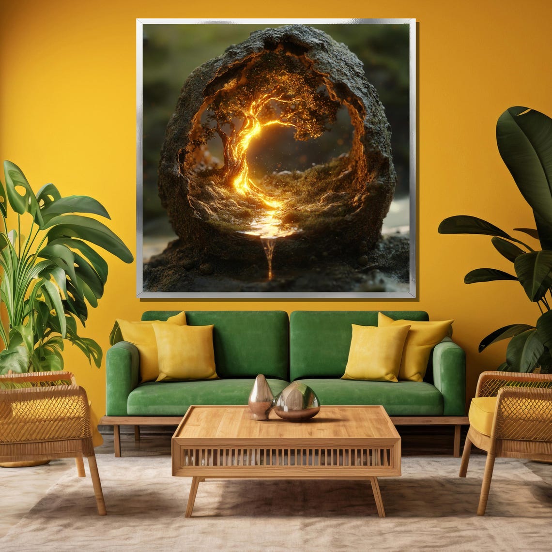 Glowing Tree Of Life Emerging From An Enchanted Seed Pod - Image 3