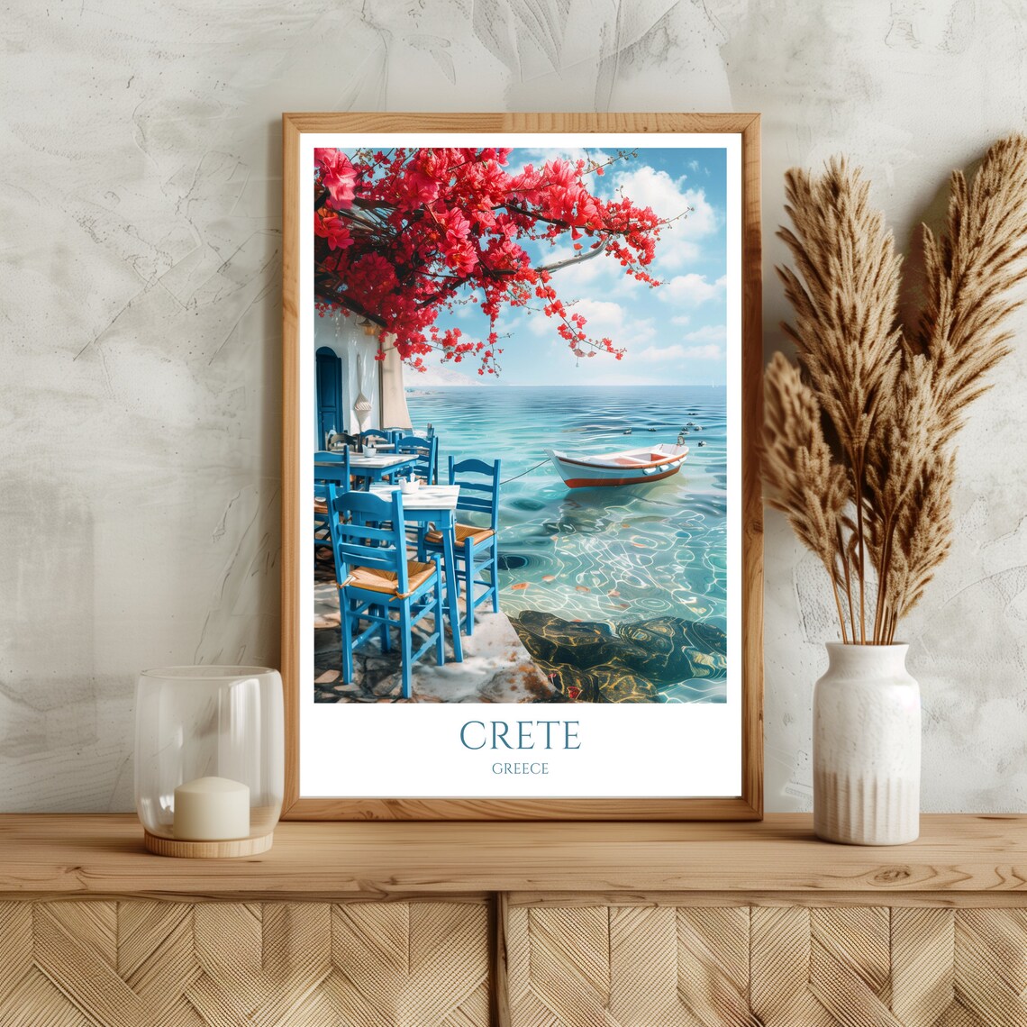 Crete Travel Poster, Greece Island of the Gods - Image 3