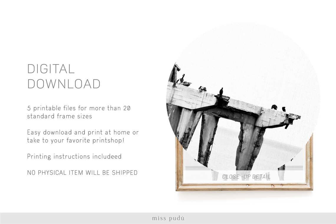 Valparaiso Minimalist Art Print, Chilean Landscape - Image 3