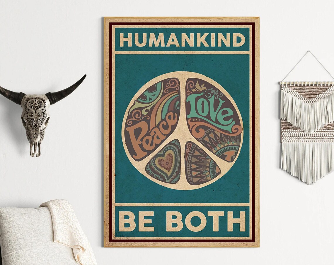 Humankind Be Both, Kids Nursery Decor Quote