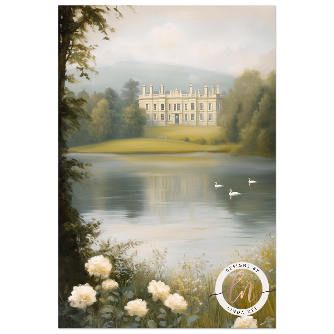 Pemberley Estate, Jane Austen-Inspired Art Print - Image 2