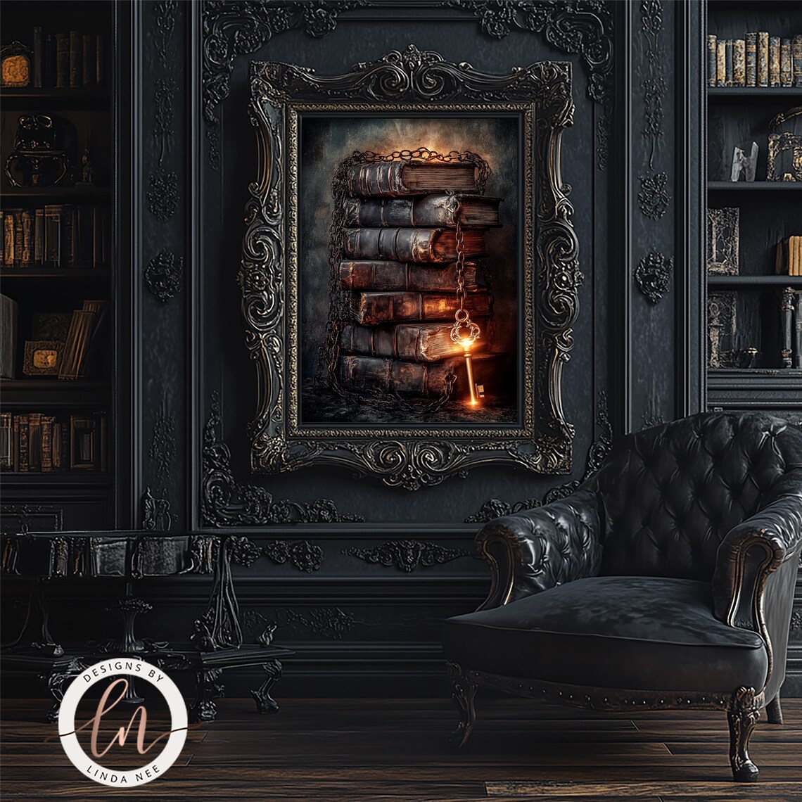 Forbidden Knowledge, Dark Academia Book Art Print - Image 5